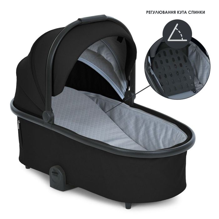Коляска 2 в 1 El Camino PRESTIGE ME 1124-2 Black