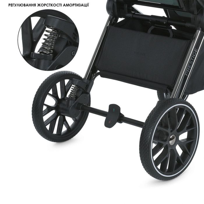 Коляска 2 в 1 El Camino PRESTIGE ME 1124-2 Black