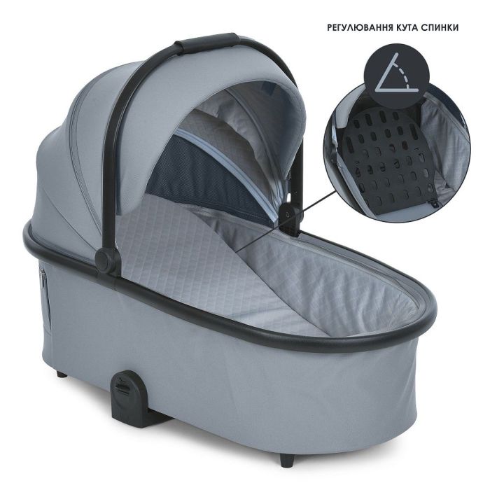 Коляска 2 в 1 El Camino PRESTIGE ME 1124-2 Frost Gray