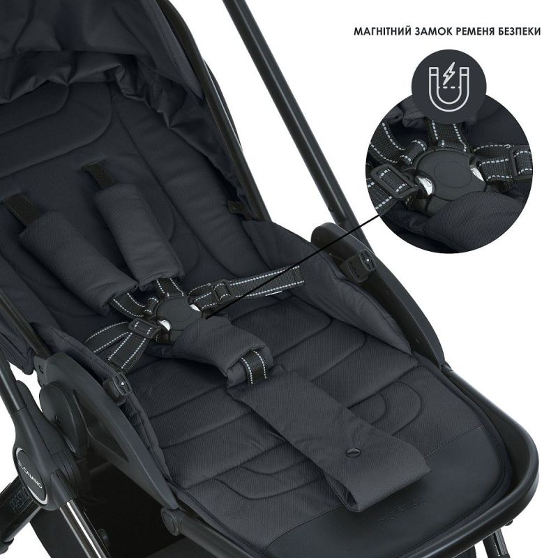 Коляска 2 в 1 El Camino PRESTIGE ME 1124-2 Magnet Gray