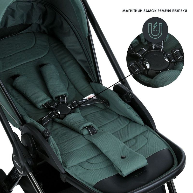 Коляска 2 в 1 El Camino PRESTIGE ME 1124-2 Smoke Green
