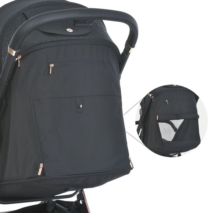 Прогулочная коляска El Camino BEYA ME 1127-G Black Leo
