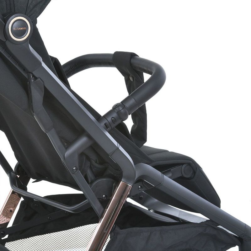Прогулянкова коляска El Camino BEYA ME 1127-G Black Leo