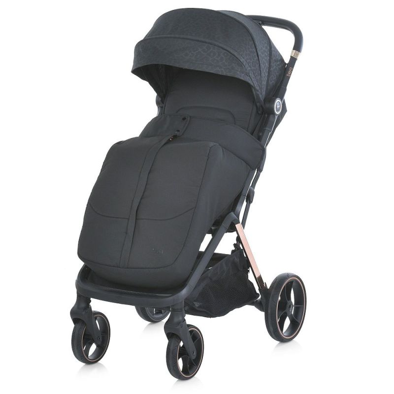 Прогулянкова коляска El Camino BEYA ME 1127-G Black Leo
