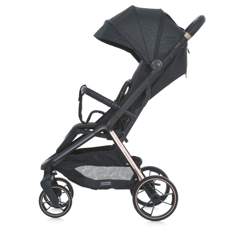Прогулянкова коляска El Camino BEYA ME 1127-G Black Leo