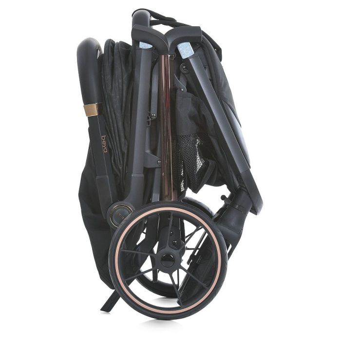 Прогулочная коляска El Camino BEYA ME 1127-G Black Leo