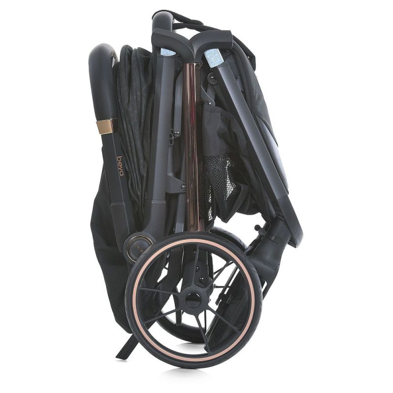 Прогулянкова коляска El Camino BEYA ME 1127-G Black Leo