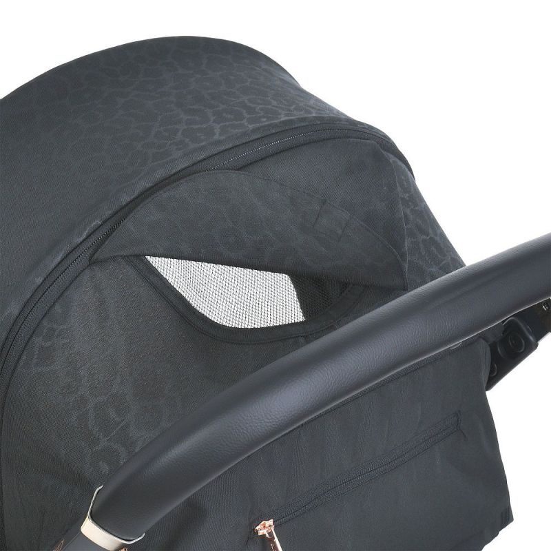 Прогулянкова коляска El Camino BEYA ME 1127-G Black Leo