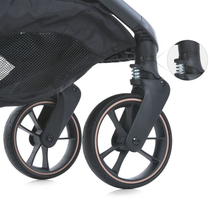 Прогулочная коляска El Camino BEYA ME 1127-G Black Leo