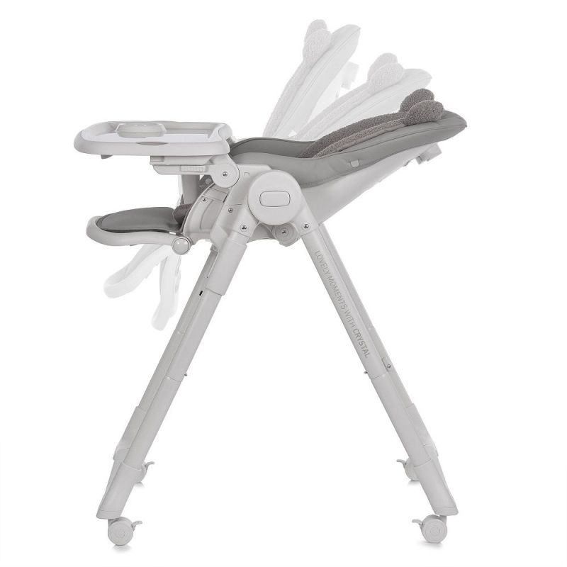 Стульчик для кормления El Camino CRYSTAL ME 1037 Bear Gray