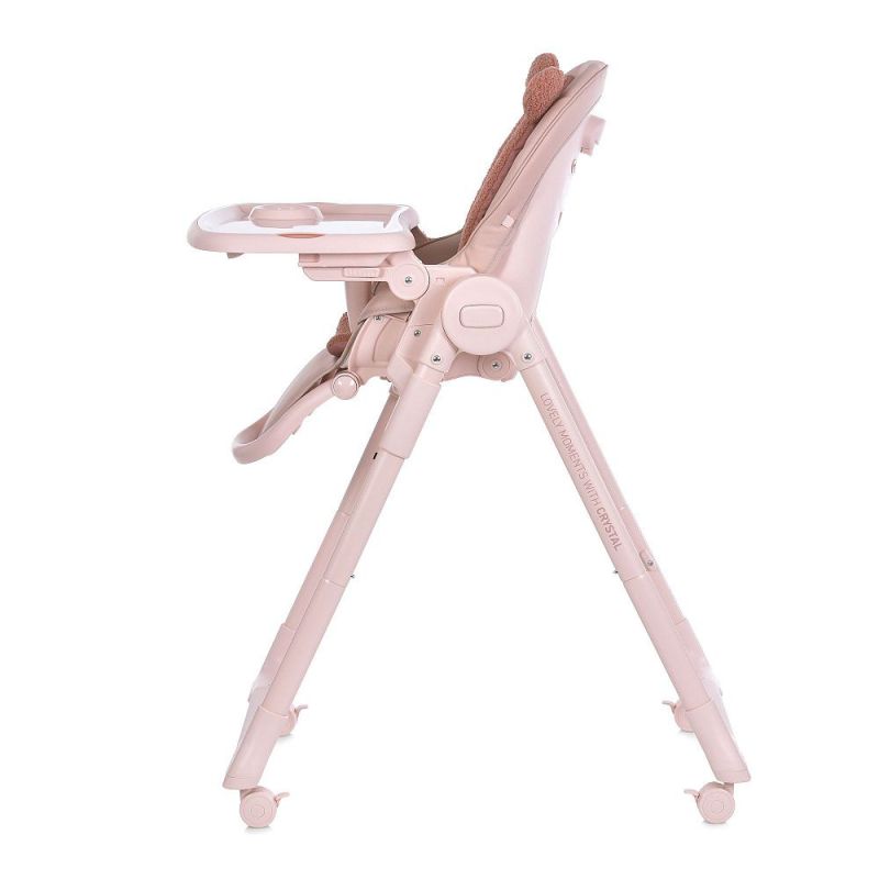 Стульчик для кормления El Camino CRYSTAL ME 1037 Bear Pink