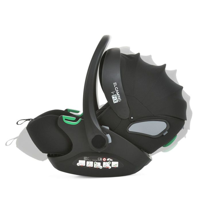 Автокресло El Camino i-FIX ME 1110 Moon Black