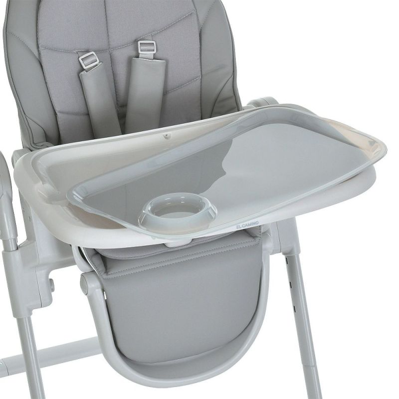 Стульчик для кормления El Camino CRYSTAL ME 1037 Nude Gray
