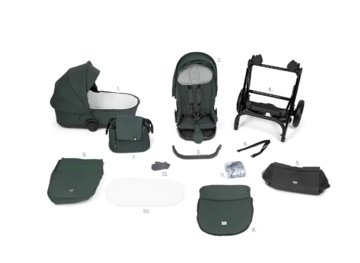 Коляска 2 в 1 TUTIS Mio3 plus ESSENTIAL Pacific Green