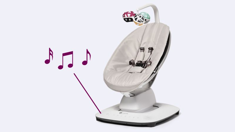 Крісло-гойдалка 4moms MamaRoo 5.0 Grey Classic