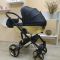 Коляска 2 в 1 Mikrus Crystal 28 черный
