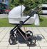 Коляска 2 в 1 Roan ivi White ECO Rose Gold 2.0