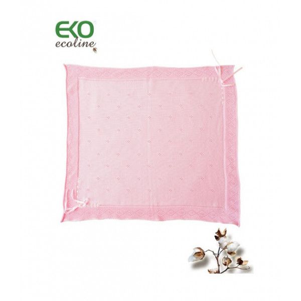 Плед Бавовняний EKO ple-07 рожевий