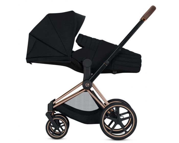 Коляска 2 в 1 Cybex Priam Lux (Deep Black Rose Gold)