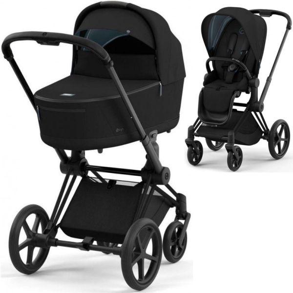 Коляска 2 в 1 Cybex Priam 4.0 Sepia Black шасси Matt Black