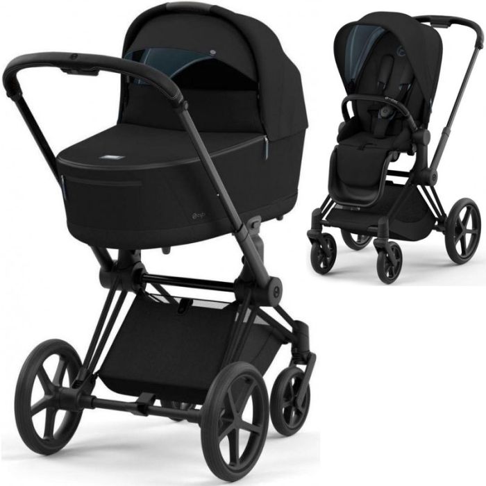 Коляска 2 в 1 Cybex Priam 4.0 Sepia Black шасси Matt Black