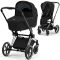 Коляска 2 в 1 Cybex Priam 4.0 Sepia Black шасси Chrome Black