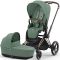 Коляска 2 в 1 Cybex Priam 4.0 Leaf Green шасси Rosegold