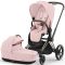 Коляска 2 в 1 Cybex Priam 4.0 Peach Pink шасси Rosegold