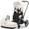 Коляска 2 в 1 Cybex Priam 4.0 Off White шасси Rosegold