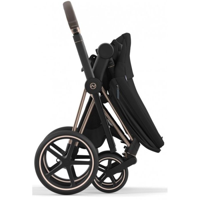 Коляска 2 в 1 Cybex Priam 4.0 Sepia Black шасси Chrome Black