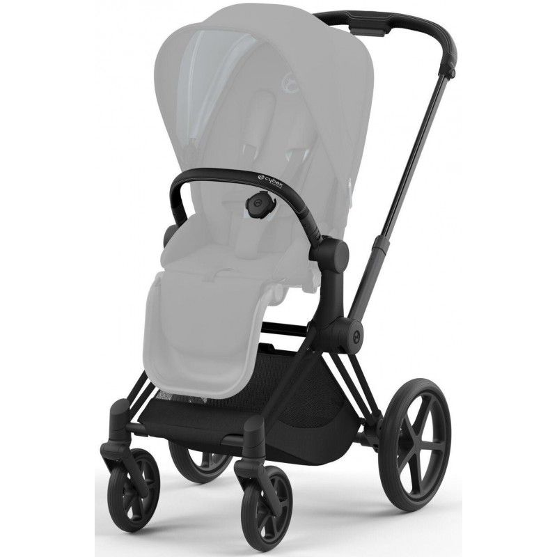 Коляска 2 в 1 Cybex Priam 4.0 Off White шасси Matt Black