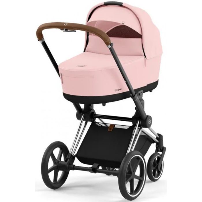 Коляска 2 в 1 Cybex Priam 4.0 Peach Pink шасси Chrome Brown