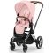 Коляска 2 в 1 Cybex Priam 4.0 Peach Pink шасси Chrome Brown
