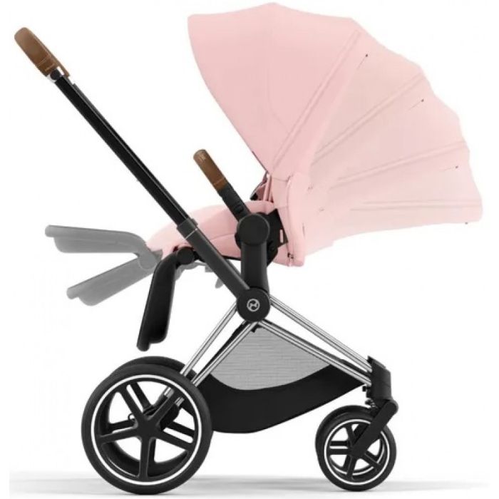 Коляска 2 в 1 Cybex Priam 4.0 Peach Pink шасси Chrome Brown