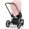 Коляска 2 в 1 Cybex Priam 4.0 Peach Pink шасси Chrome Brown