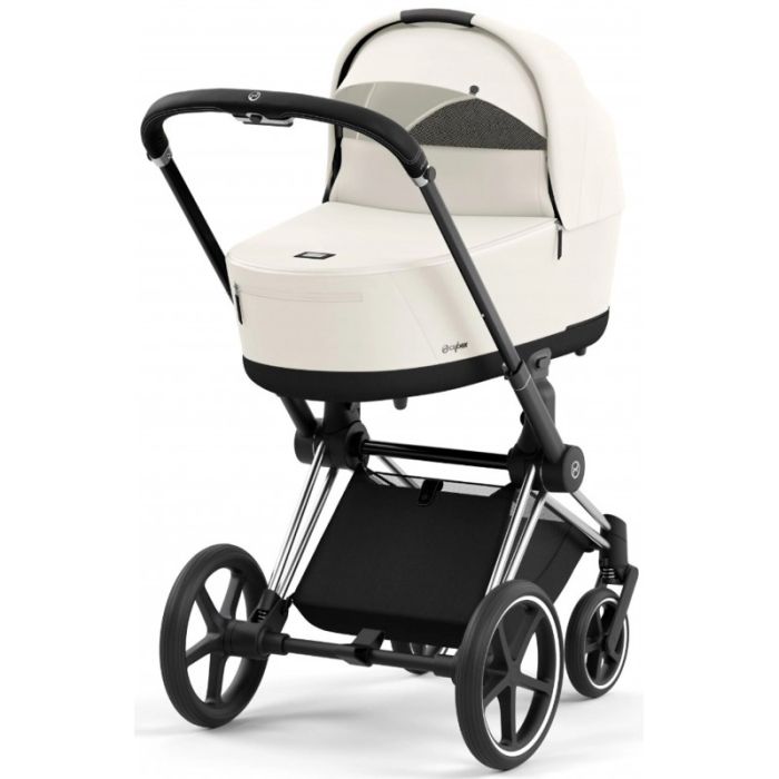 Коляска 2 в 1 Cybex Priam 4.0 Off White шасси Chrome Black