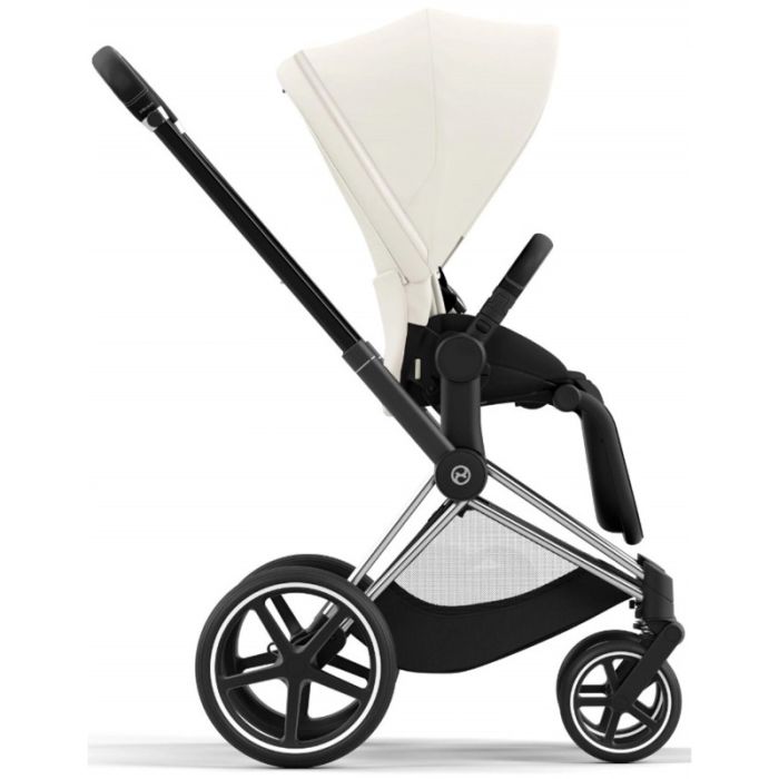 Коляска 2 в 1 Cybex Priam 4.0 Off White шасси Chrome Black