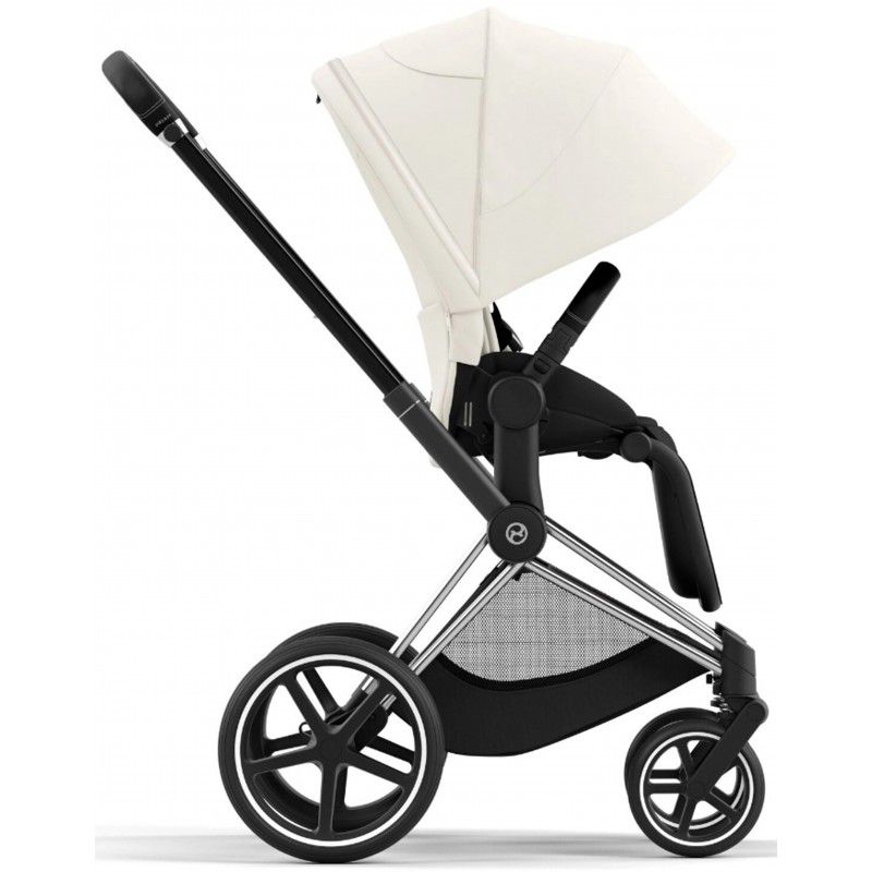 Коляска 2 в 1 Cybex Priam 4.0 Off White шасі Chrome Black