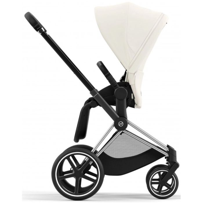 Коляска 2 в 1 Cybex Priam 4.0 Off White шасси Chrome Black