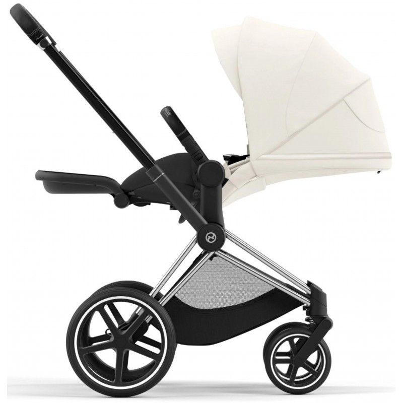 Коляска 2 в 1 Cybex Priam 4.0 Off White шасі Chrome Black