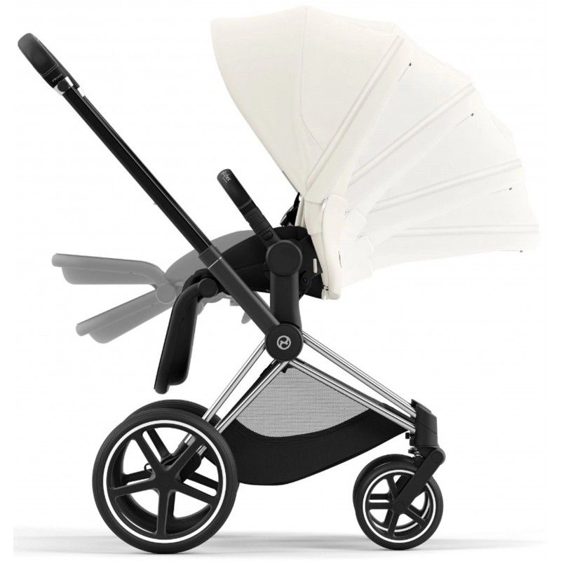 Коляска 2 в 1 Cybex Priam 4.0 Off White шасі Chrome Black