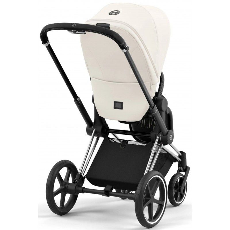Коляска 2 в 1 Cybex Priam 4.0 Off White шасі Chrome Black
