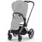 Коляска 2 в 1 Cybex Priam 4.0 Peach Pink шасси Chrome Black