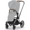 Коляска 2 в 1 Cybex Priam 4.0 Cozy Beige шасси Chrome Brown