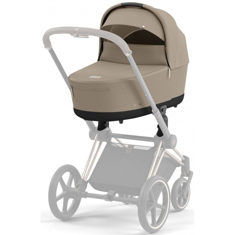 Коляска 2 в 1 Cybex Priam 4.0 Cozy Beige шасі Matt Black