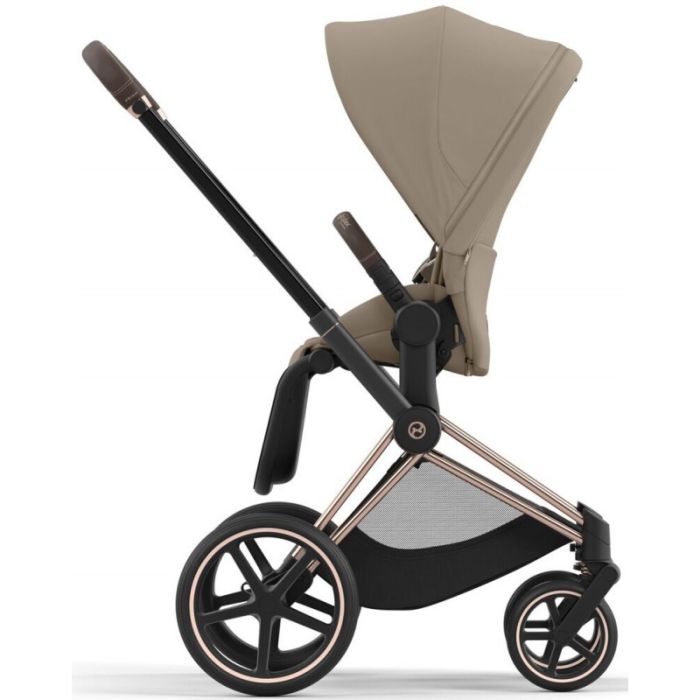 Коляска 2 в 1 Cybex Priam 4.0 Cozy Beige шасси Rosegold