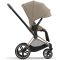 Коляска 2 в 1 Cybex Priam 4.0 Cozy Beige шасси Rosegold