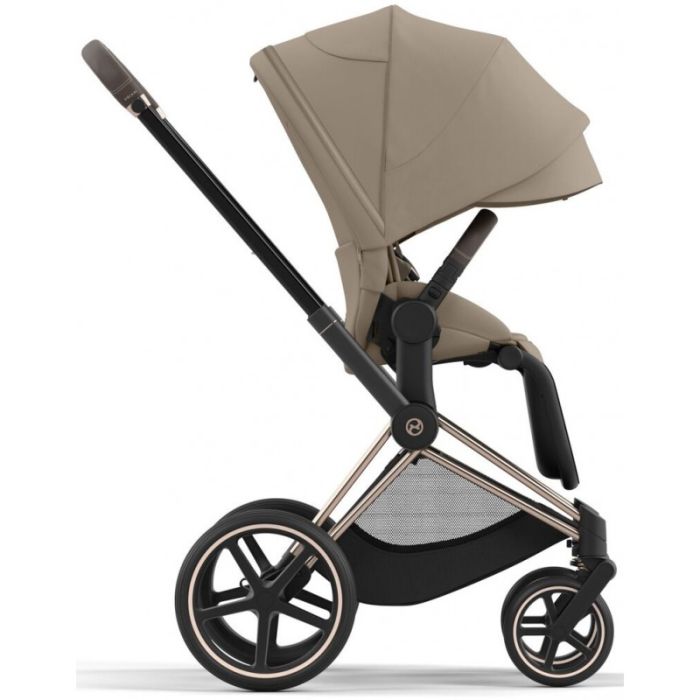 Коляска 2 в 1 Cybex Priam 4.0 Cozy Beige шасси Rosegold