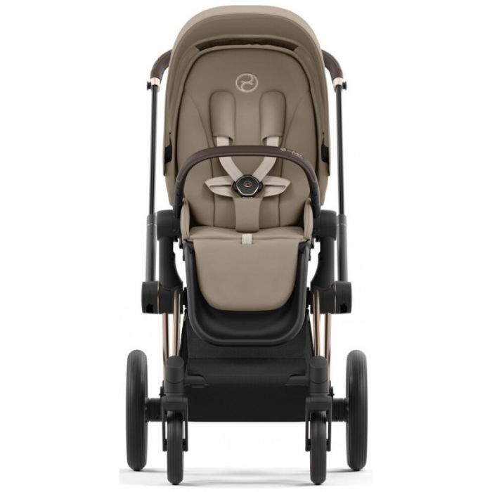 Коляска 2 в 1 Cybex Priam 4.0 Cozy Beige шасси Rosegold