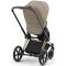 Коляска 2 в 1 Cybex Priam 4.0 Cozy Beige шасси Rosegold